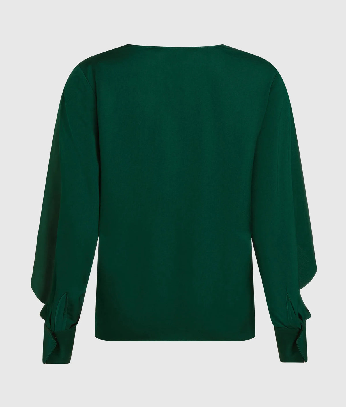 V-neck flounce blouse