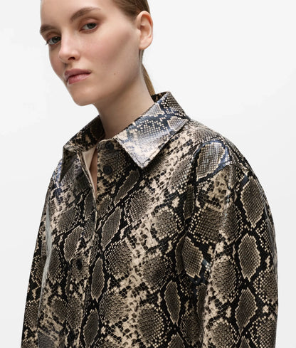 Faux-python overshirt