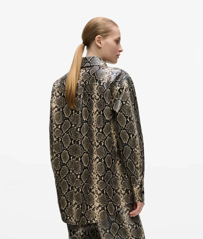 Faux-python overshirt