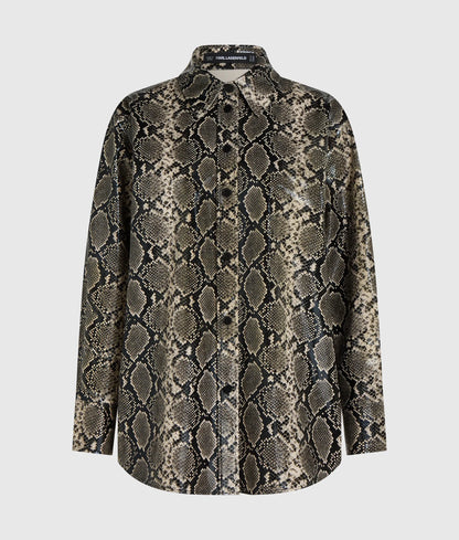 Faux-python overshirt