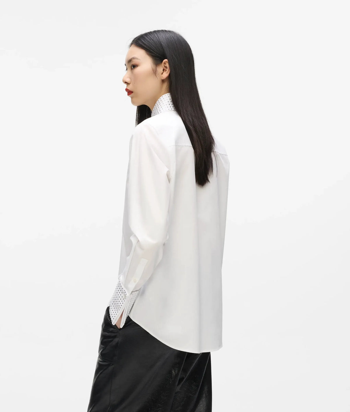 Rhinestone buttoned shirt