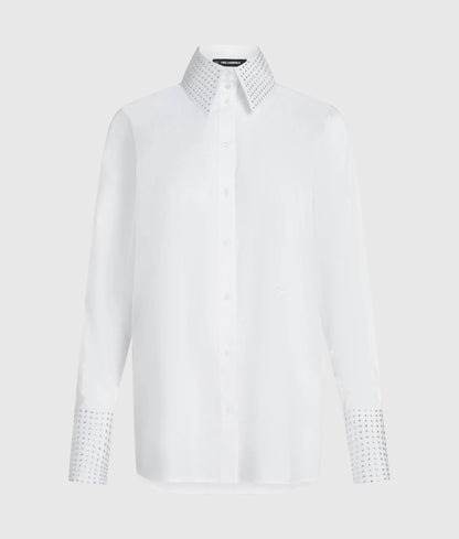 Rhinestone buttoned shirt