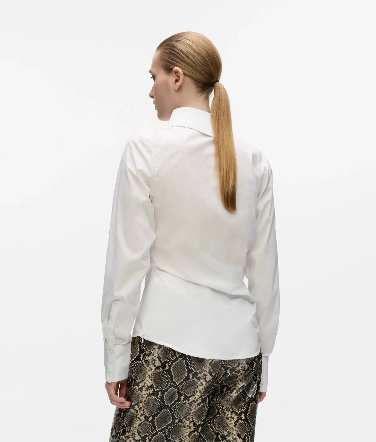 Asymmetric button shirt