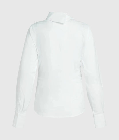 Asymmetric button shirt