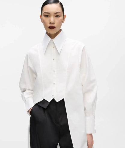 KL Studio layered long shirt