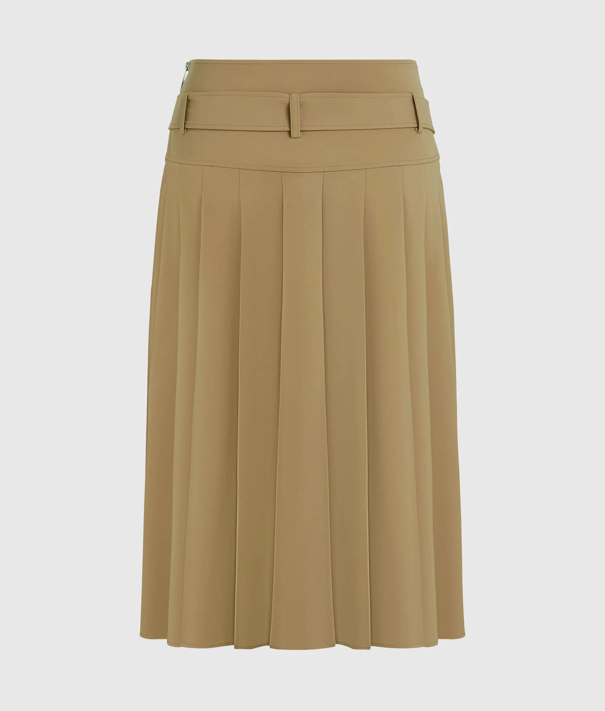 Pleated midi skirt