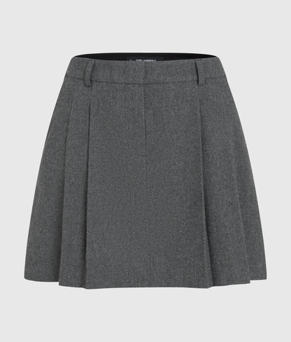 Pleated mini skort