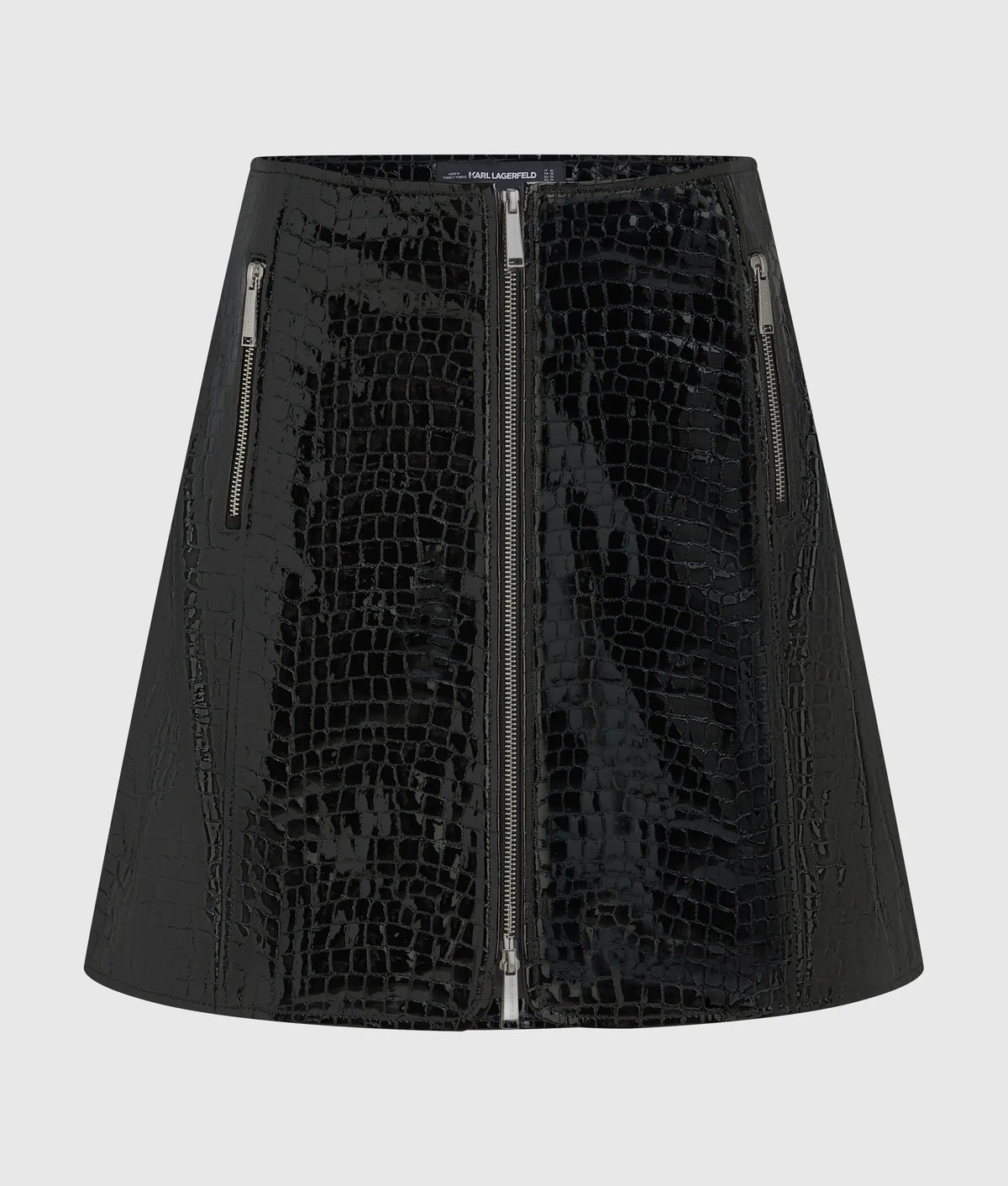 KL Studio croco leather skirt
