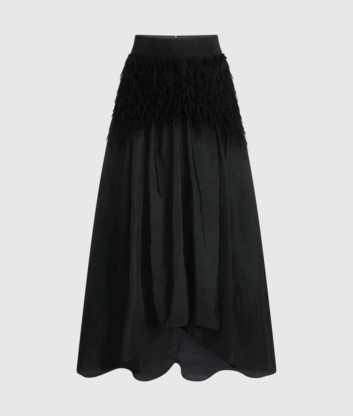 KL Studio fringe detail maxi skirt