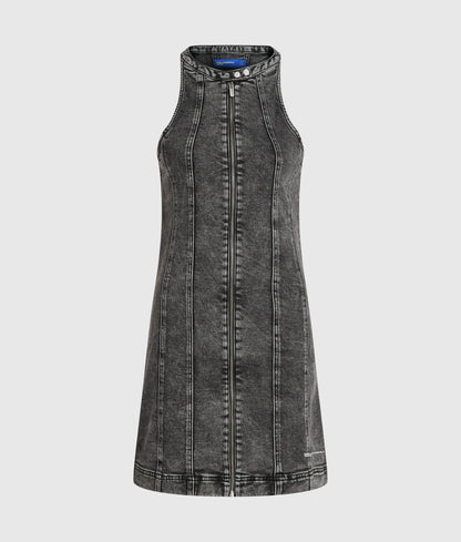 Denim racer dress