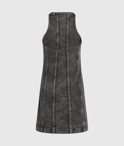 Denim racer dress
