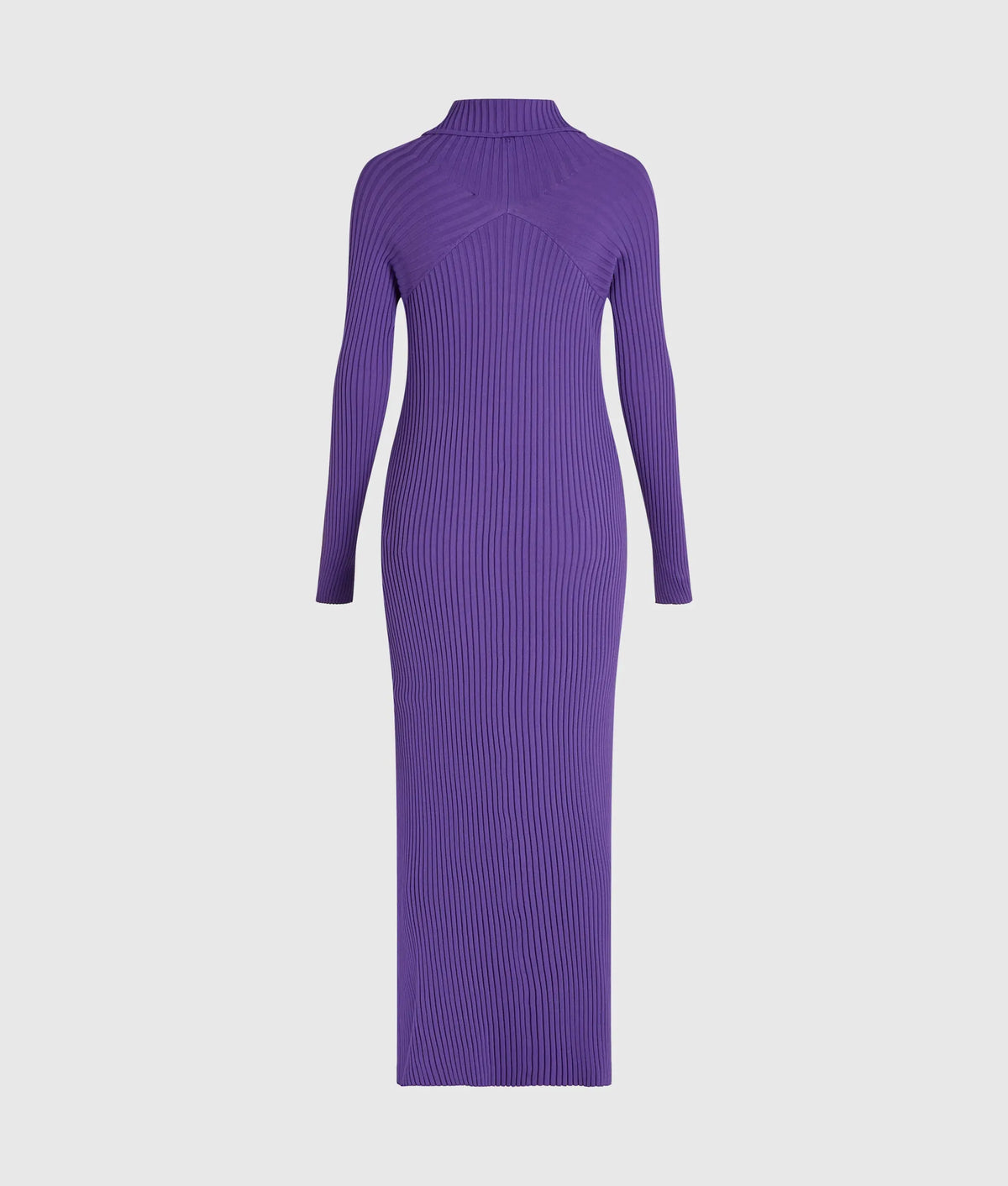 Zipped maxi knit dress
