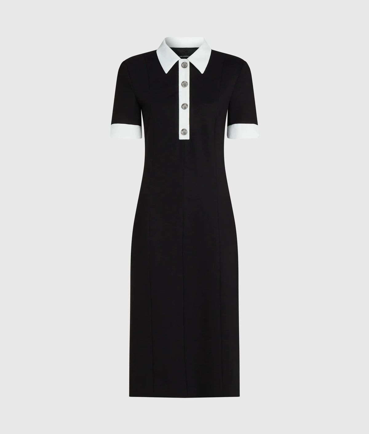 Contrast collar dress
