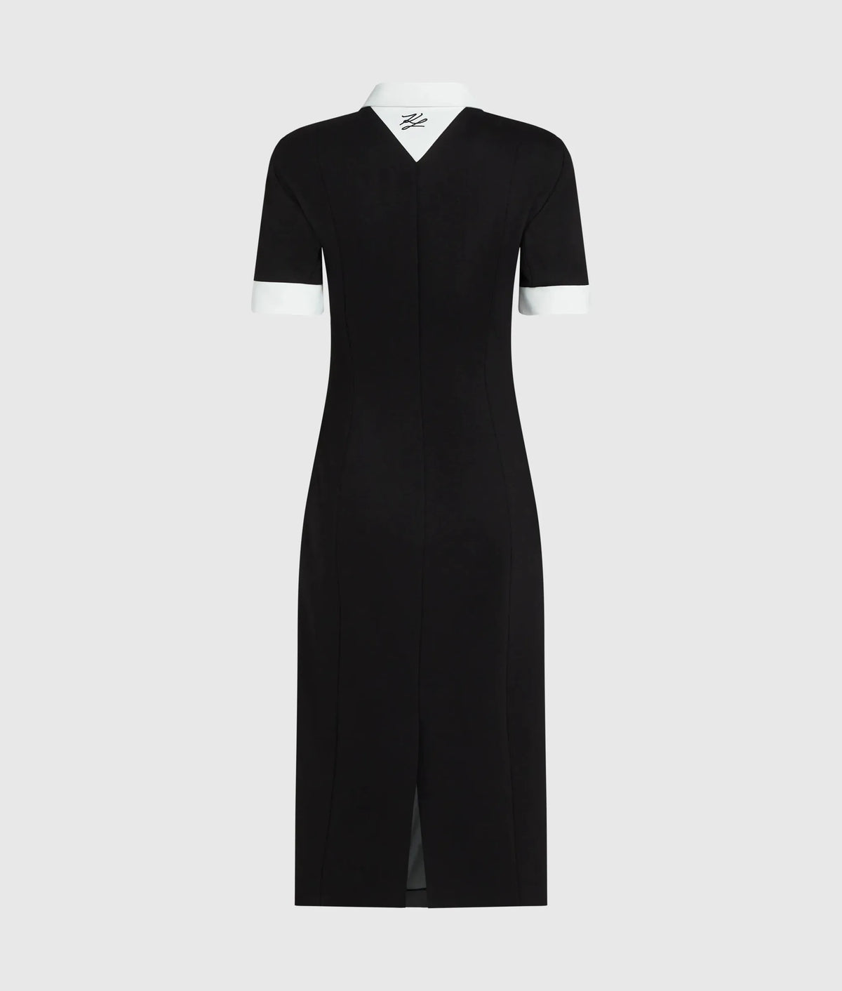 Contrast collar dress