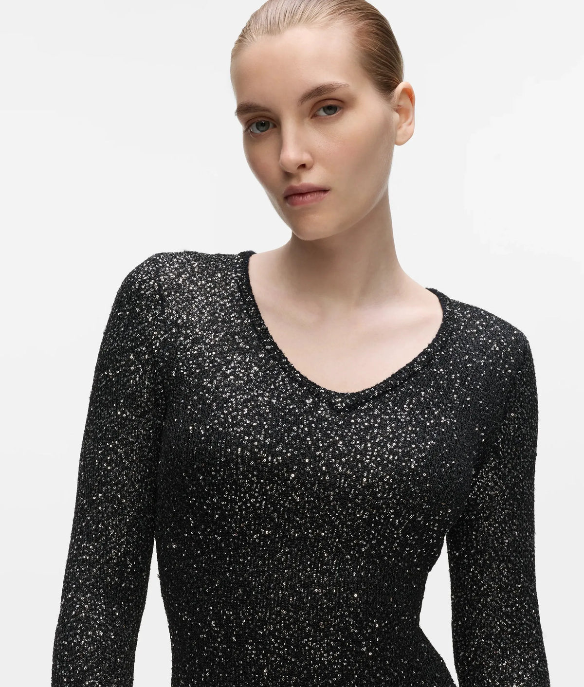 Sequin knitted dress
