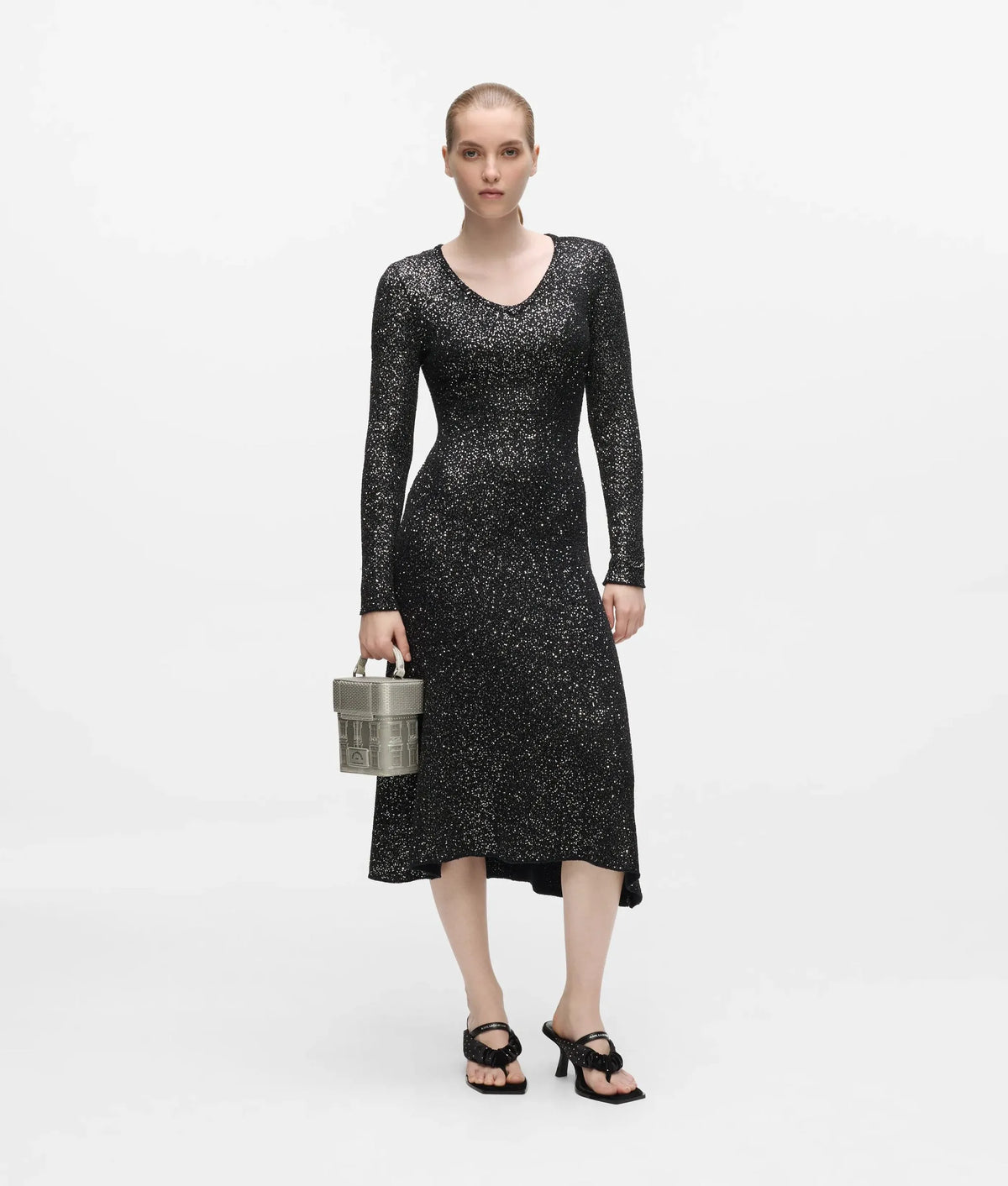 Sequin knitted dress