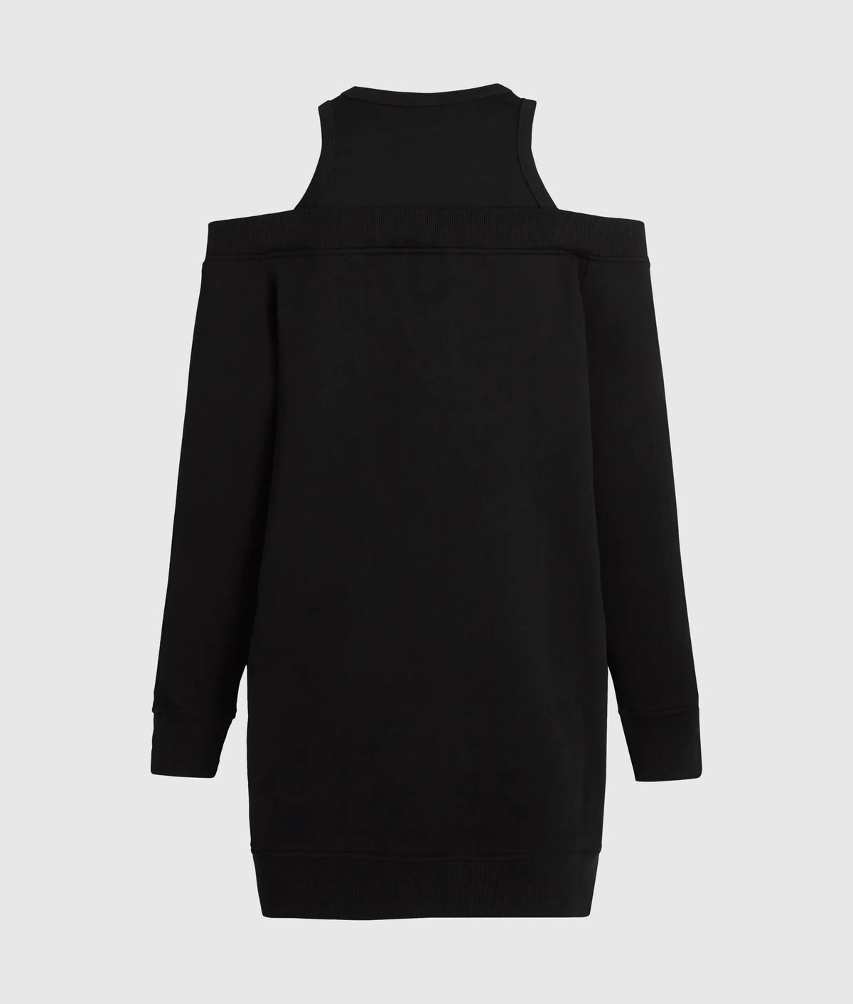 Cold-shoulder sweat dress