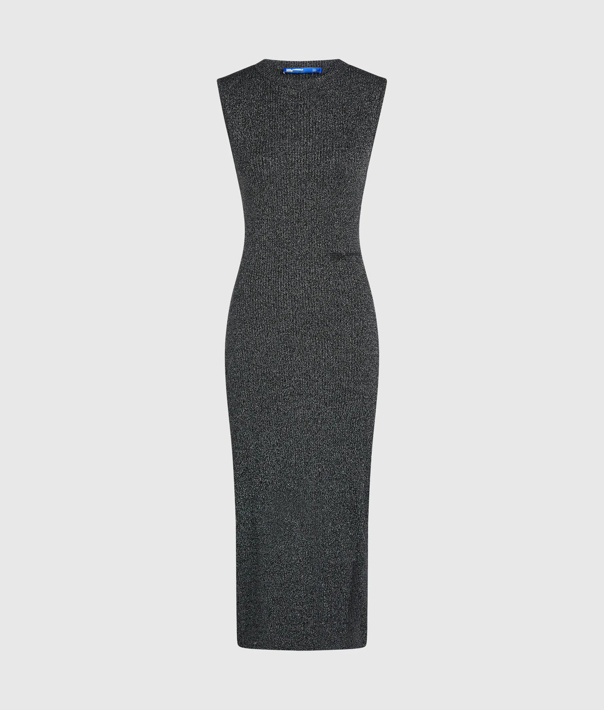 Metallic knit dress