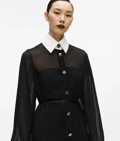 KL Studio georgette shirt dress