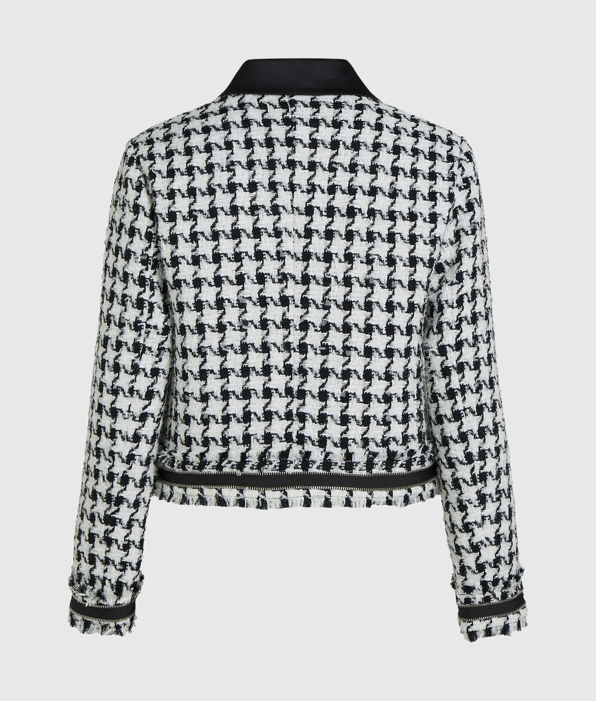Houndstooth bouclé jacket