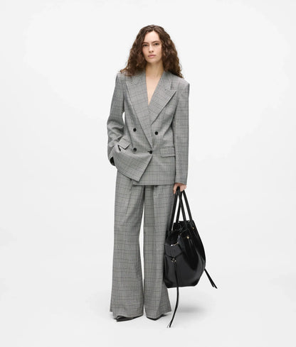 Structured checked blazer