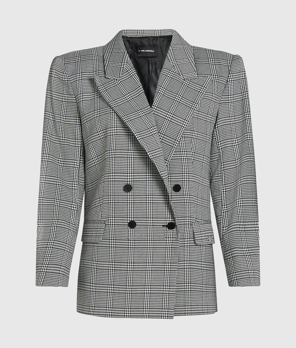 Structured checked blazer