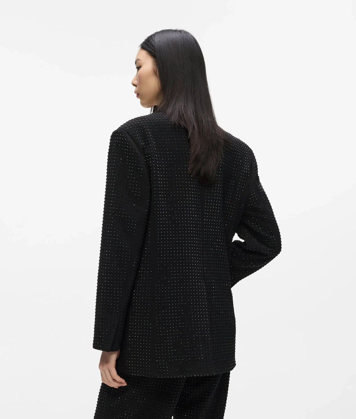 Rhinestone tailored blazer