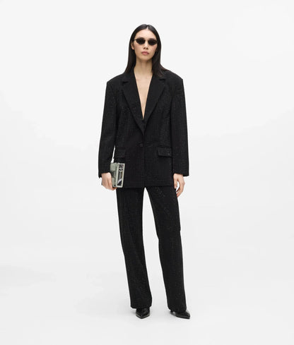 Rhinestone tailored blazer