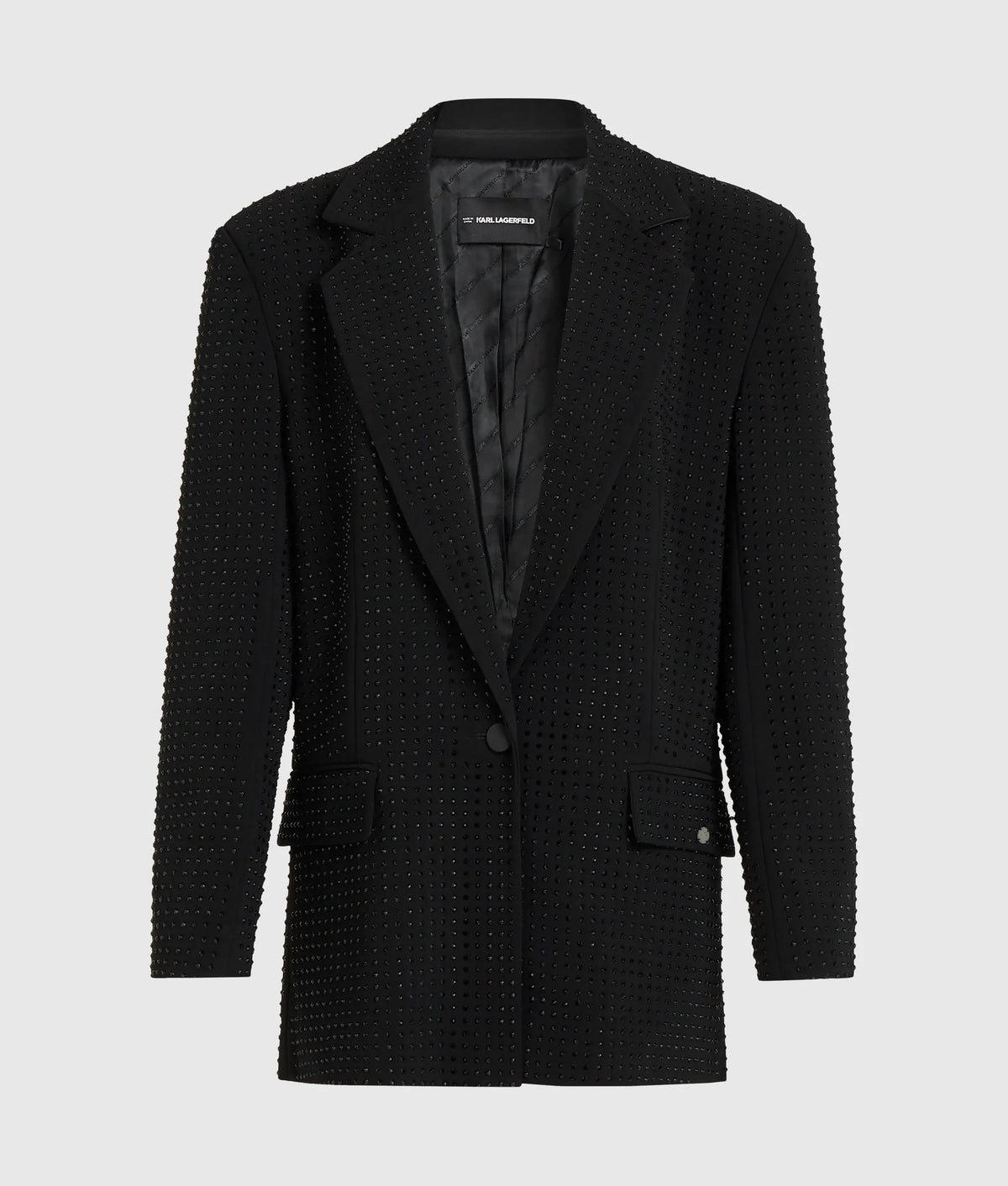 Rhinestone tailored blazer