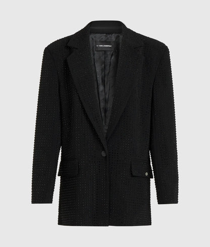 Rhinestone tailored blazer