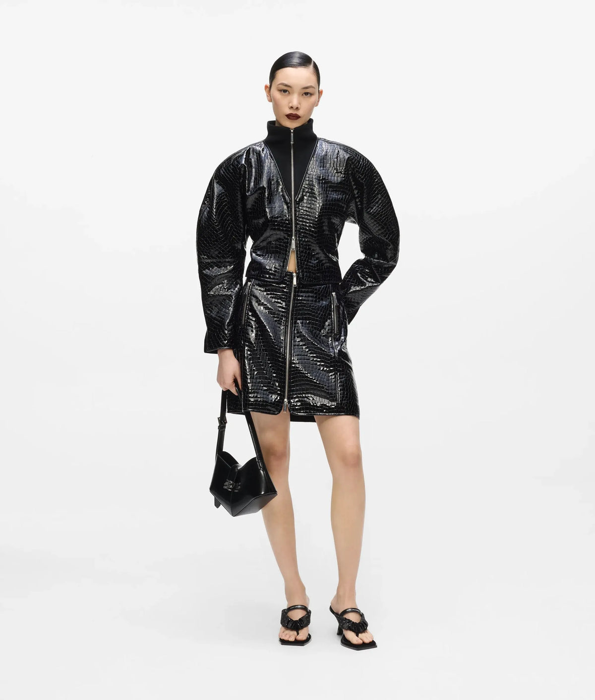 KL Studio croco leather jacket