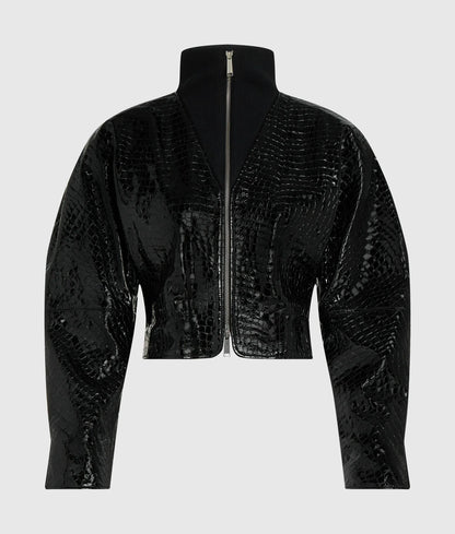 KL Studio croco leather jacket