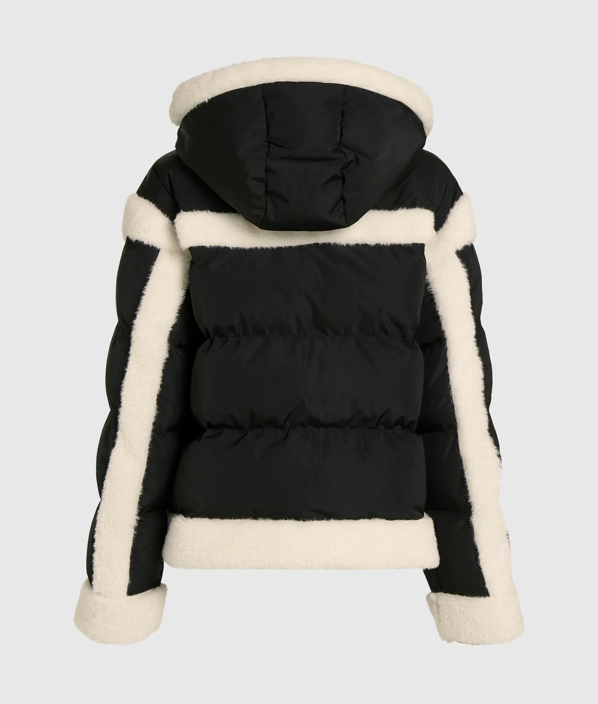 Faux-shearling puffer jacket