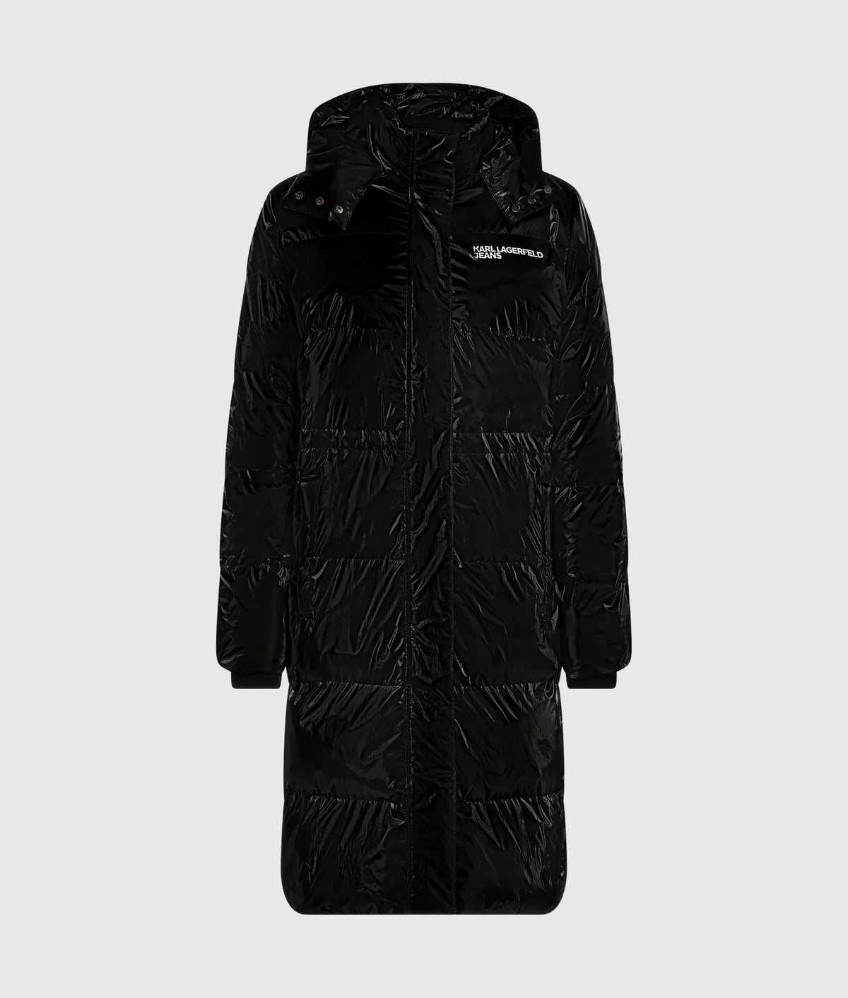 Long shiny puffer jacket