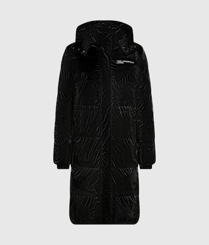 Long shiny puffer jacket