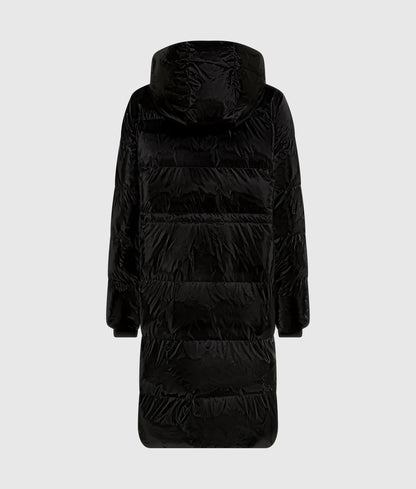 Long shiny puffer jacket