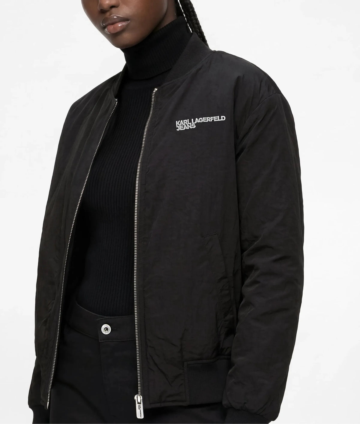 Reversible faux-fur bomber jacket