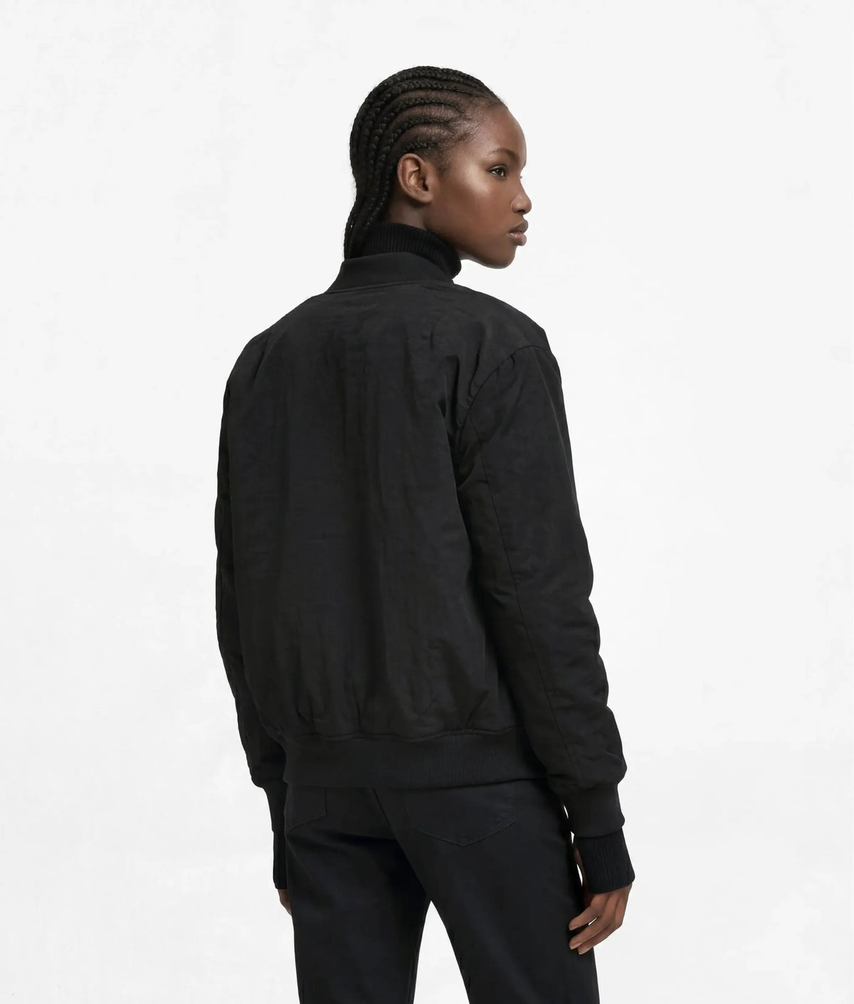 Reversible faux-fur bomber jacket