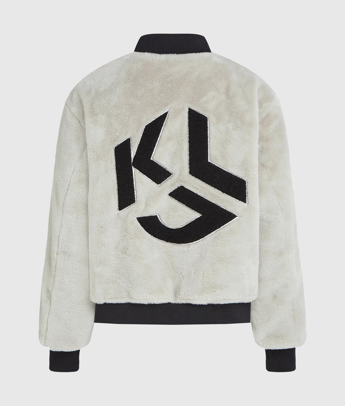 Reversible faux-fur bomber jacket