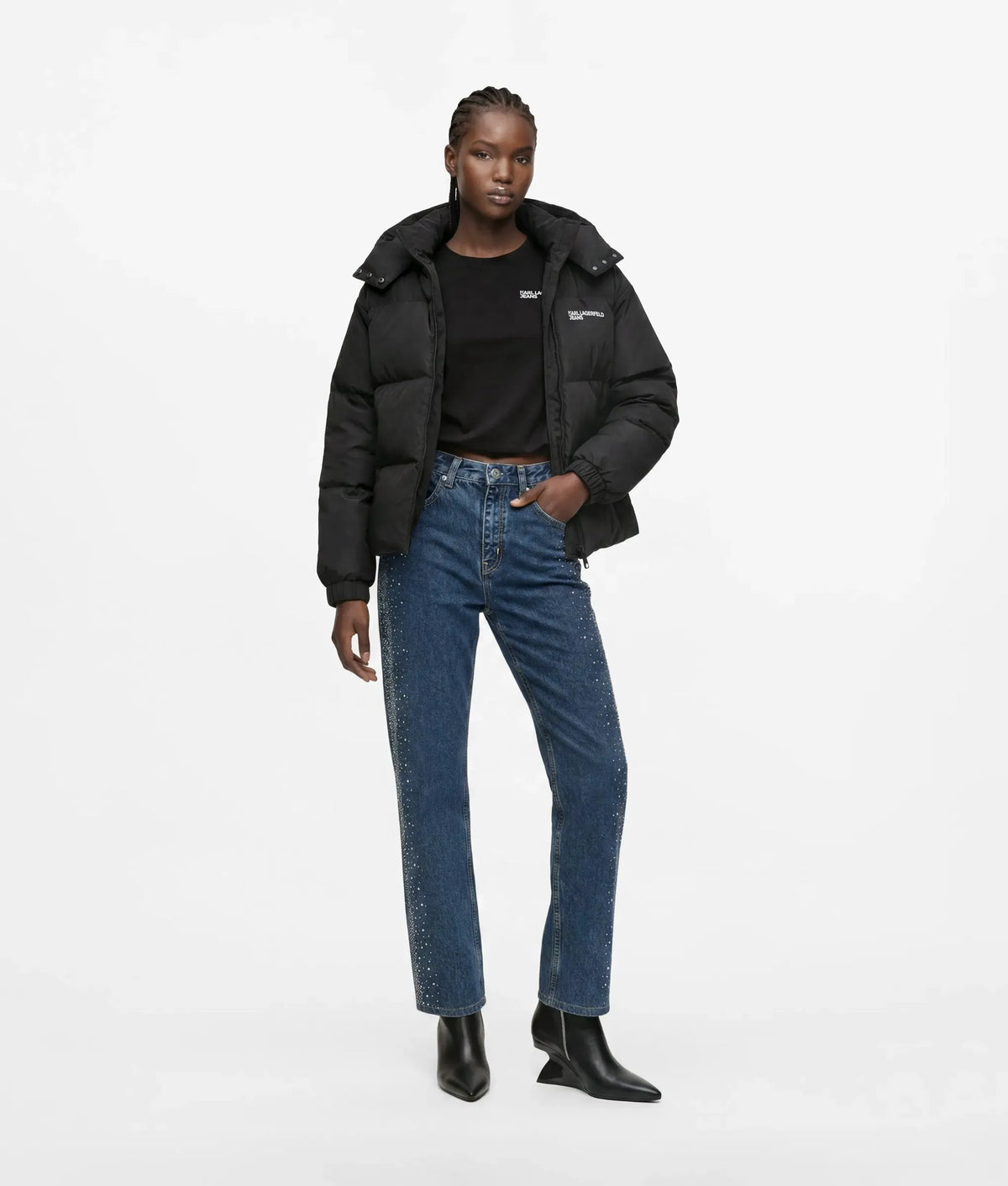 Logo puffer jacket