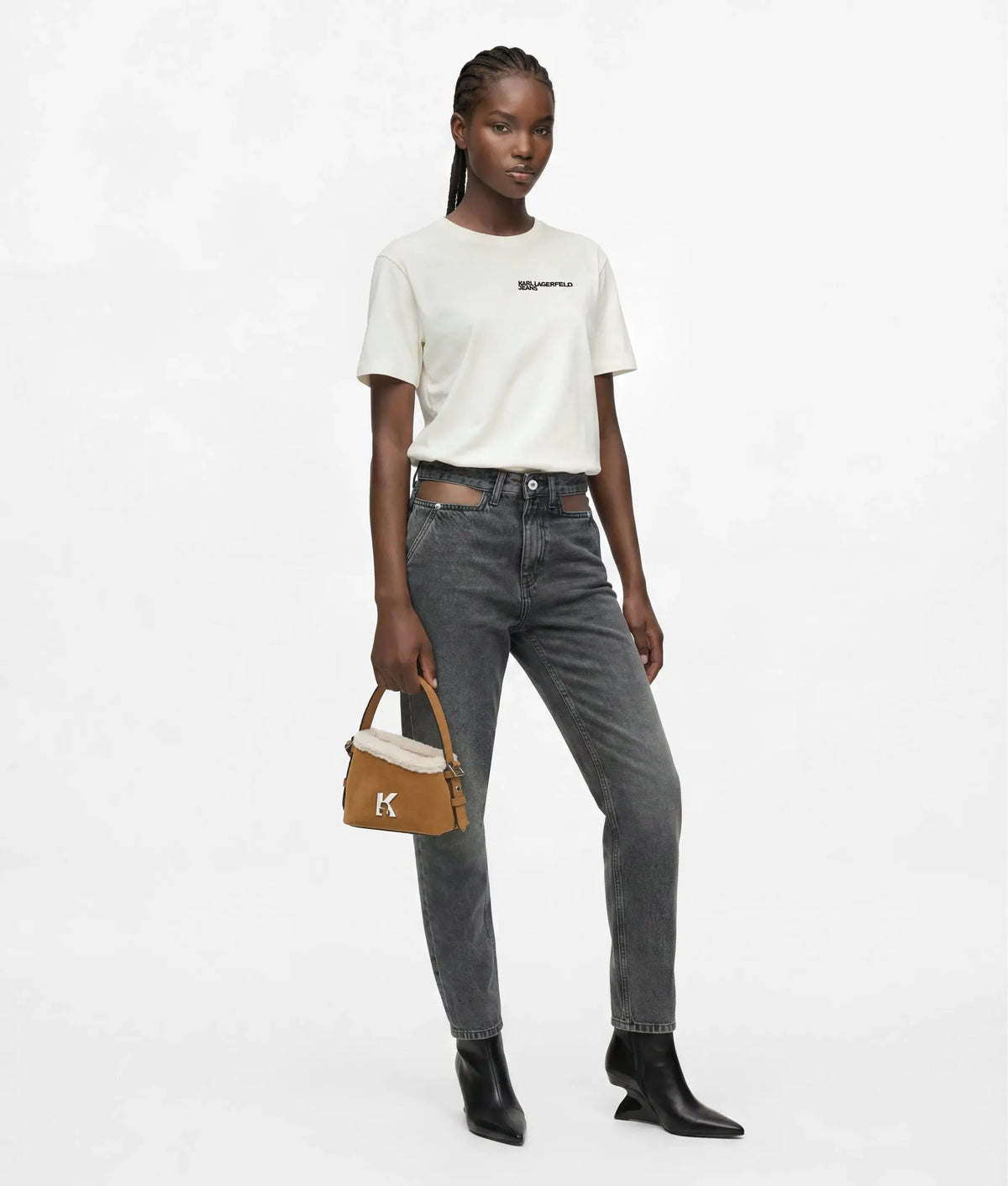 Tied-hem T-shirt