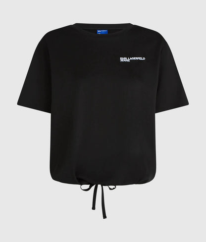 Tied-hem T-shirt