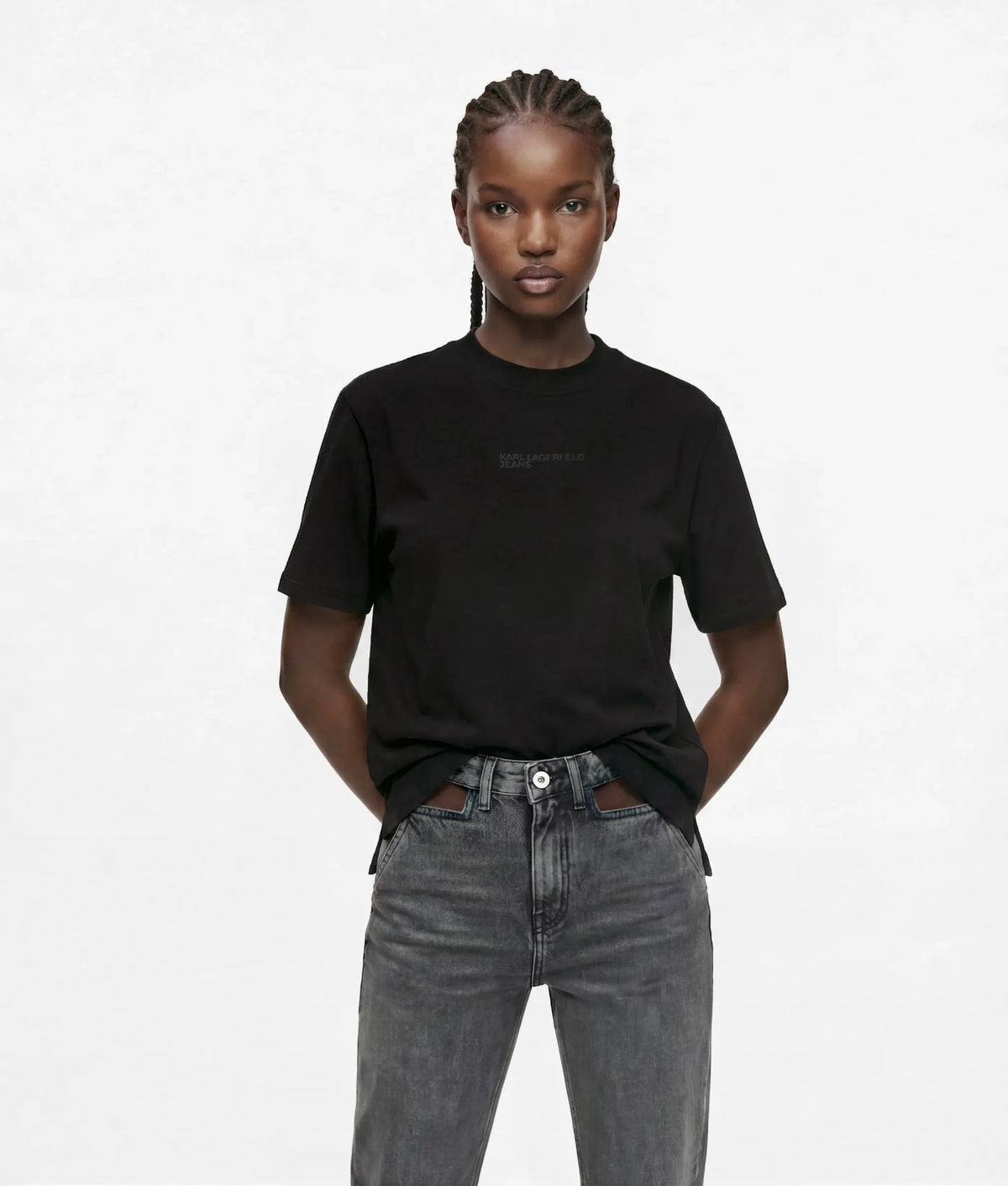 Open-back T-shirt