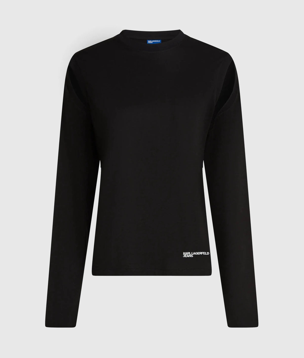 Cut-out long-sleeved top