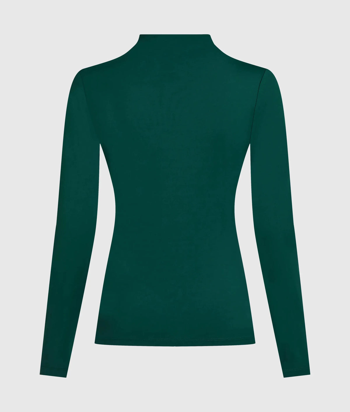 Mock neck long-sleeved top