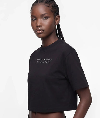 KLJ X Pietro Terzini cropped T-shirt