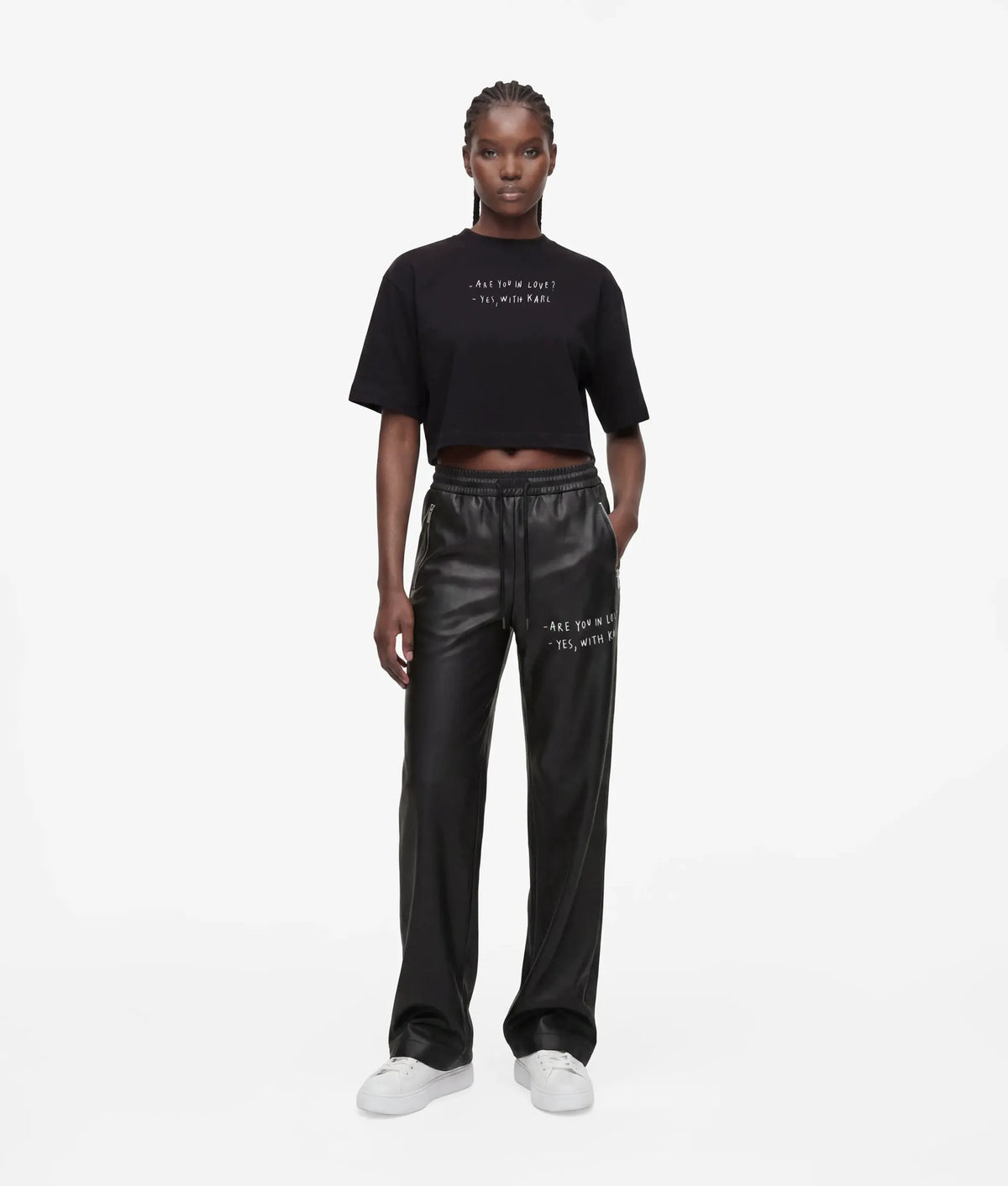 KLJ X Pietro Terzini cropped T-shirt