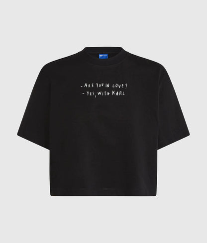 KLJ X Pietro Terzini cropped T-shirt