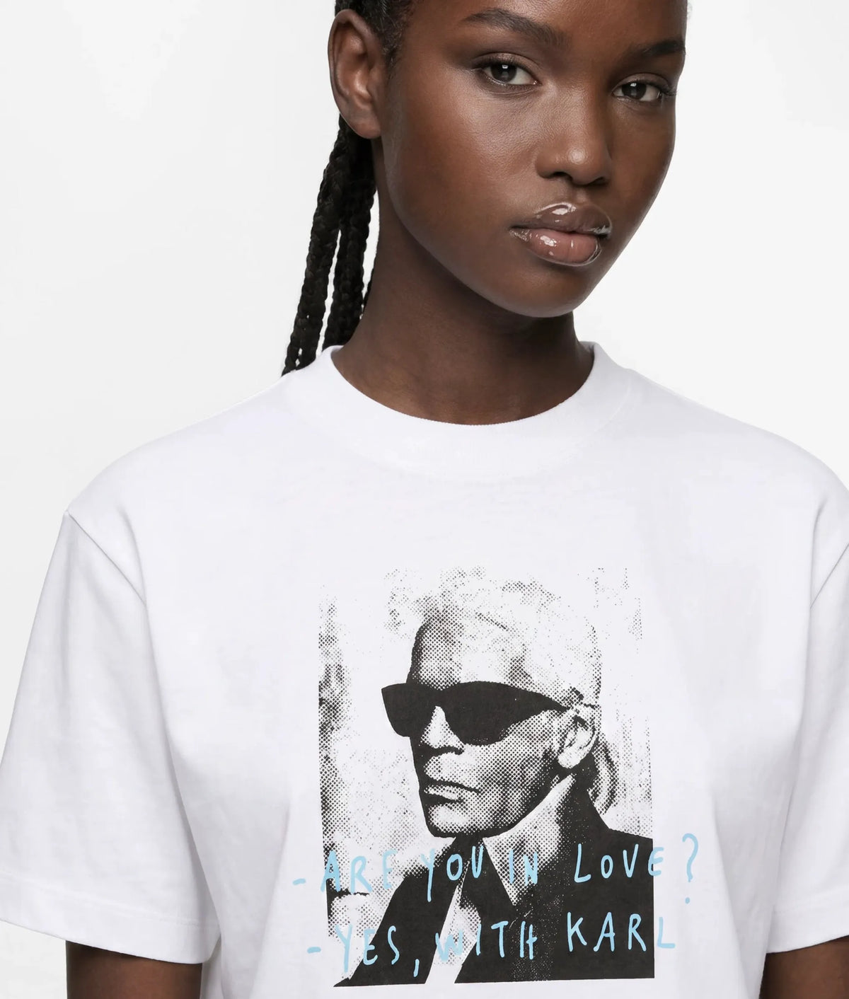 KLJ X Pietro Terzini cropped Karl T-shirt