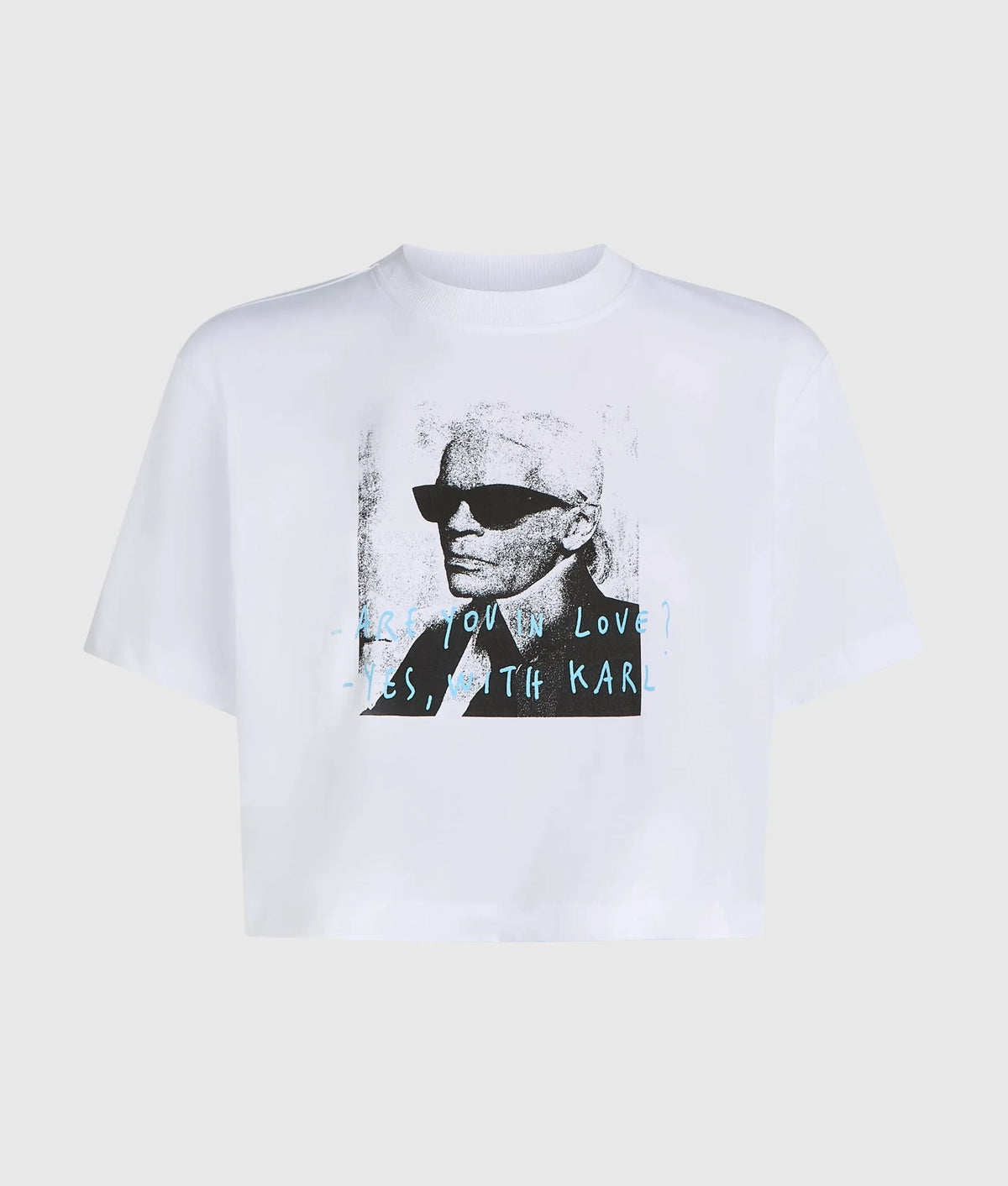 KLJ X Pietro Terzini cropped Karl T-shirt